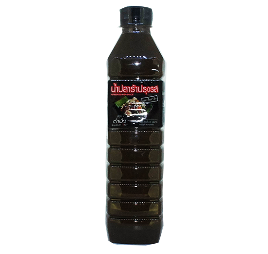 This is real, authentic Tum Mour Thai fermented fish sauce. Tummour gives you the bold flavor of one of the world's finest fish sauces created in the famous Tummour restaurant! Use it as salad dressing for Papaya Salad. Use it to jazz up just about any dish. It adds A LOT of bold umami flavor and complexity. This amazing sauce was developed by the professional chefs at the famous Tummour Restaurant in Bangkok. It was designed to both add to and compliment the flavor of many dishes. We all know about using it on Papaya Salad of course, but it is used in many stir-fry rice and noodle based dishes as well. Many Asian cuisines include fermented fish sauce, like: Lao, Vietnamese, Cambodian, Indonesian, Malaysian, Korean, Chinese, Japanese, and others. Even if you think you might not be a fan of fermented fish sauces in general (and believe me I know where you're coming from) this particular sauce can definitely be used as a flavor enhancer in many dishes. Just try it and see!