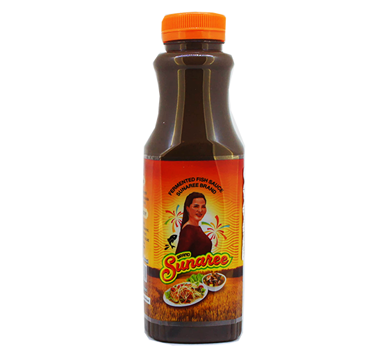 Sunaree is a popular brand of Fermented Fish Sauce in Thailand and is used in many ways. One of the most popular uses is on Papaya Salad.