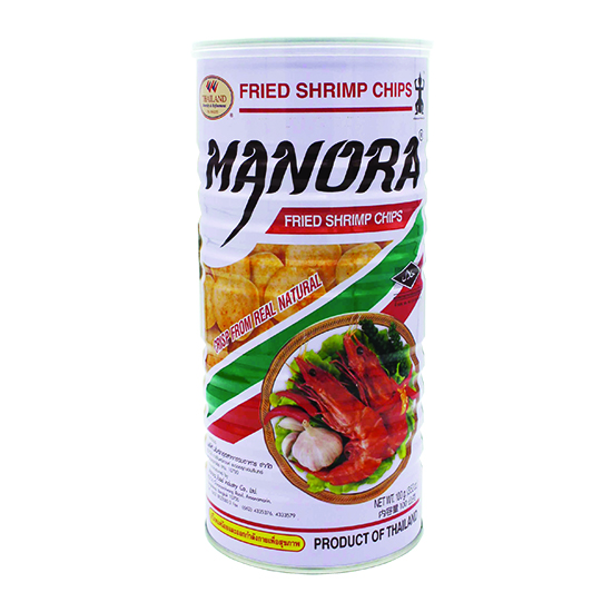 MANORA FRIED SHRIMP CHIPS 12tn x 3.5oz (100g)