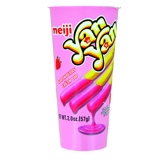 YAN YAN STRAWBERRY CREAM (MEIJI) 8-10pk x 2oz (57g)