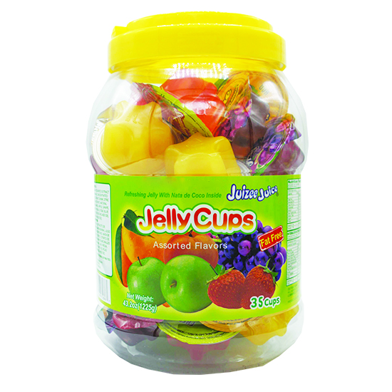 JUIZE JUICE JELLY CUPS ASSORTED FLAVORS 6jars x 43.2oz (1375g)