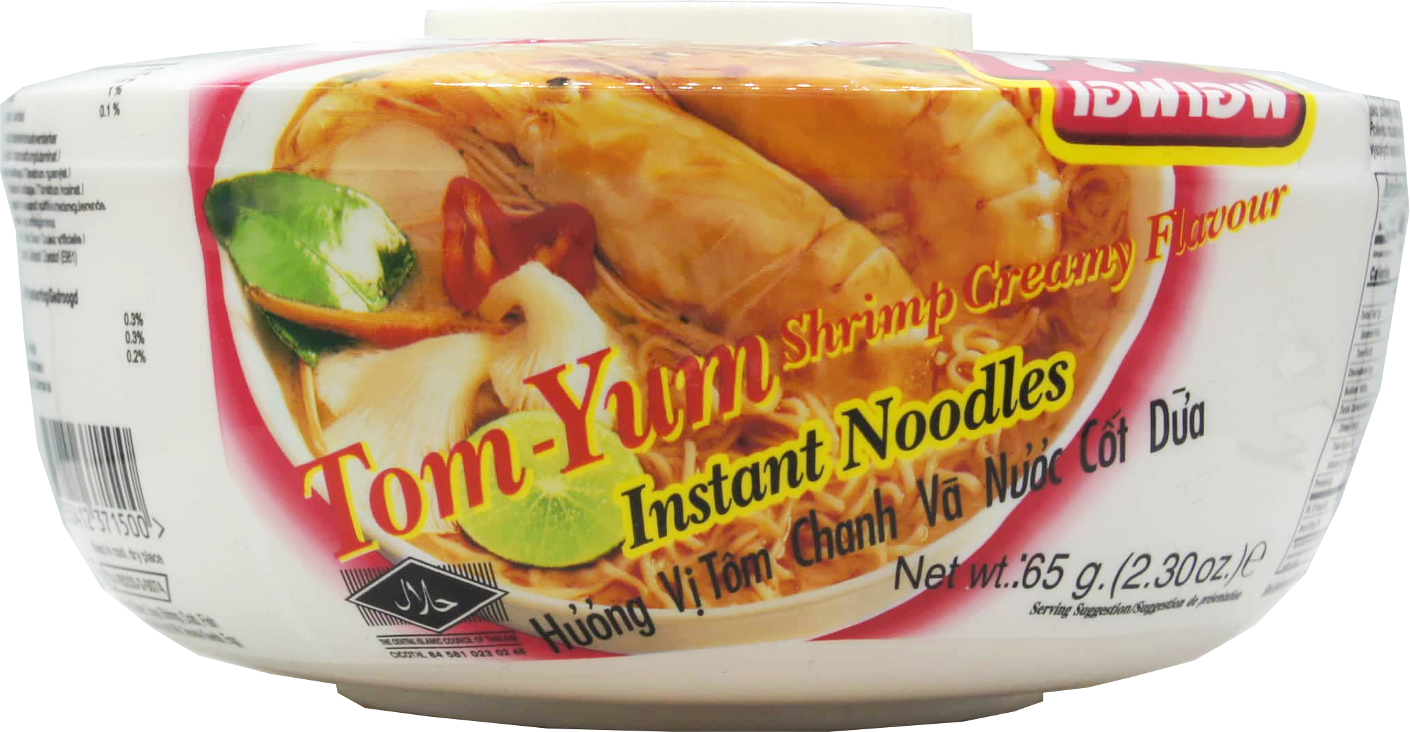 FF TOM YUM SHRIMP CREAMY NOODLE 6pk x 6bwl x 2.3oz (65g)