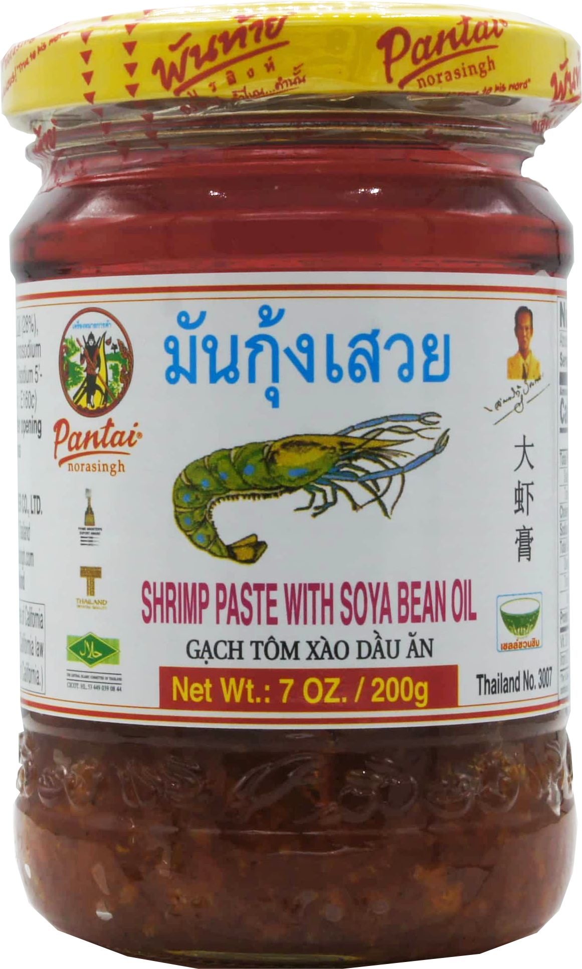 PANTAI SHRIMP PASTE W/ B. OIL 24gj x 7oz (200g)