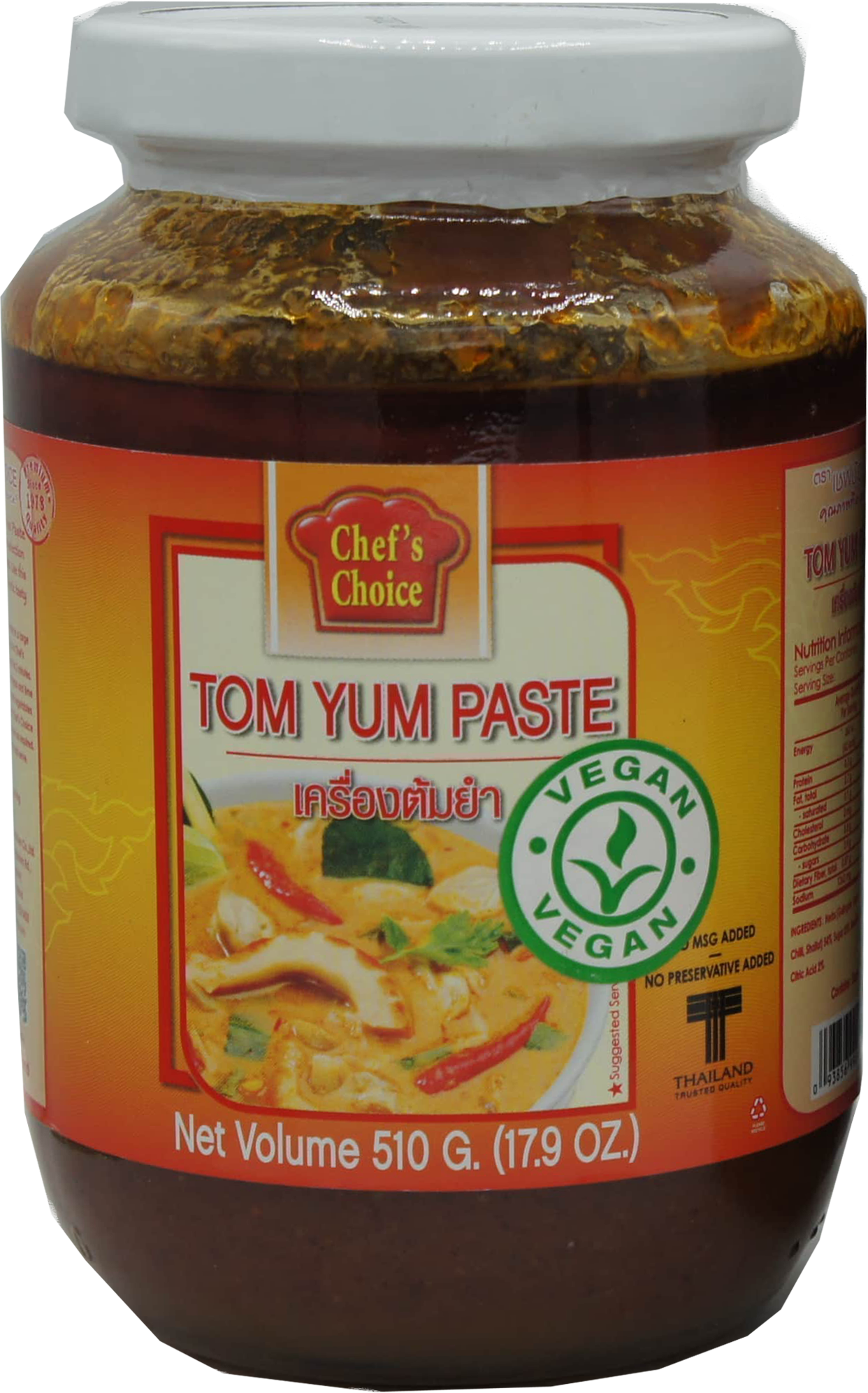 CHEF'S CHOICE TOM YUM PASTE 24gj x 510g (17.9oz)