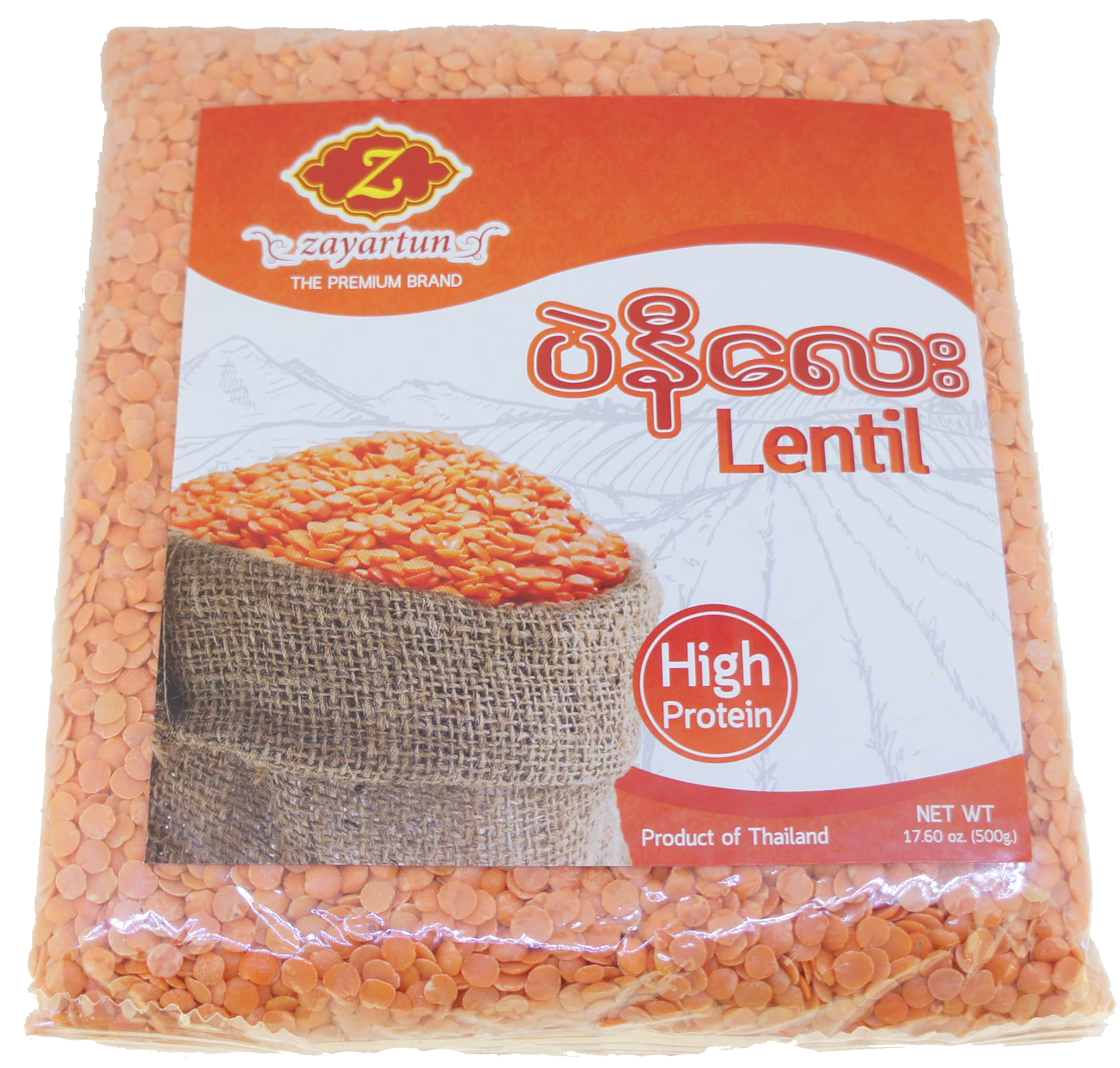ZAYARTUN LENTILS 24bgs x 16oz (500g)