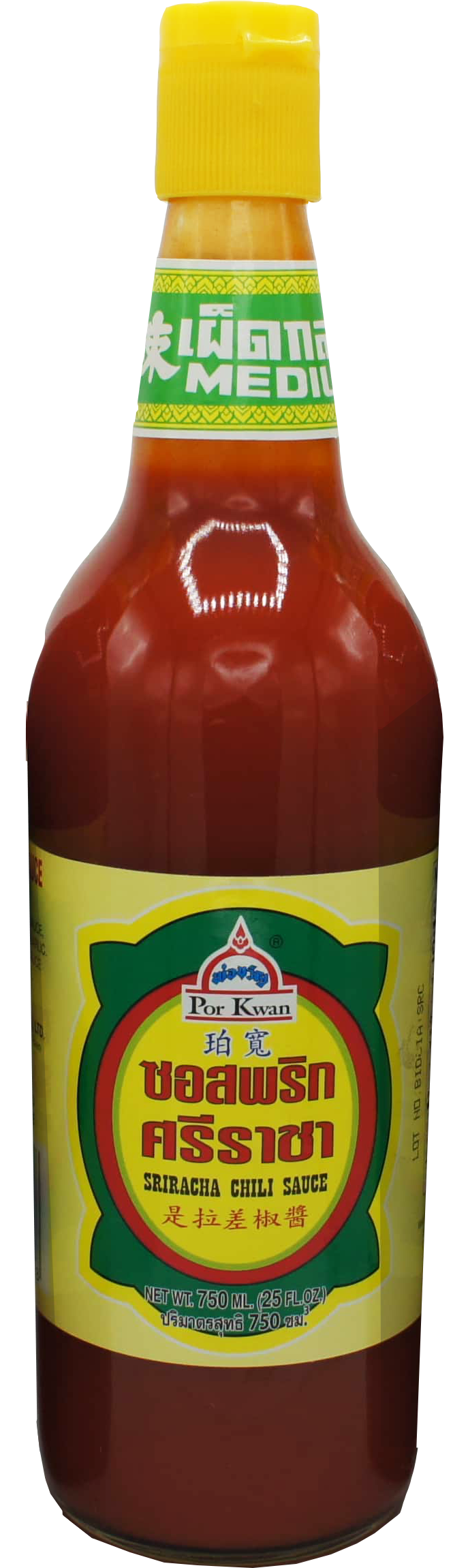 POR KWAN SRIRACHA CHILI SAUCE 12pj x 28.4 oz(805g) (HOT)