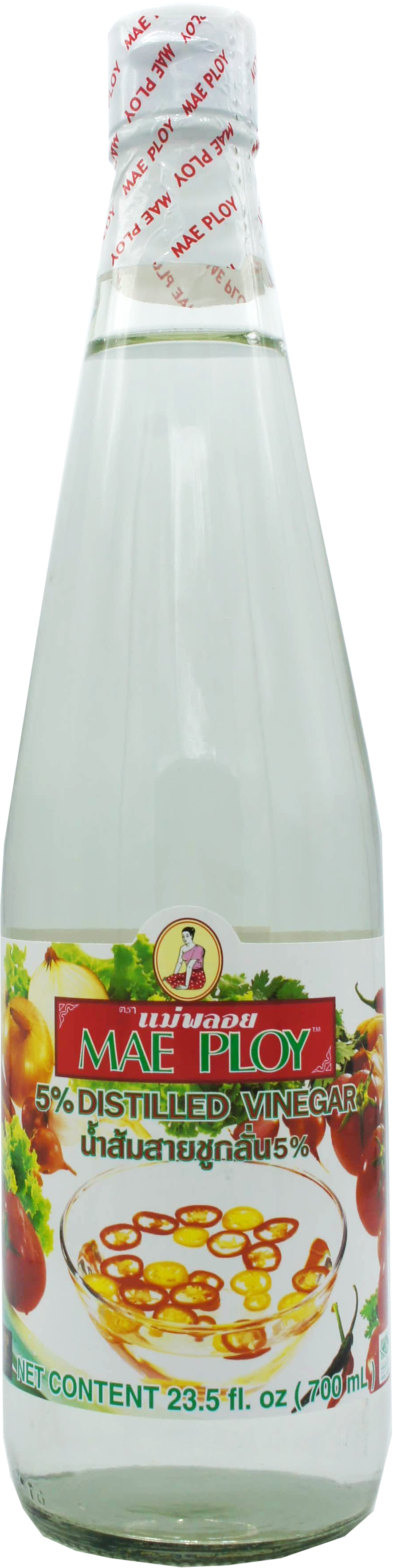 MAE PLOY RICE VINEGAR 12gb x 23.5fl oz (700ml)