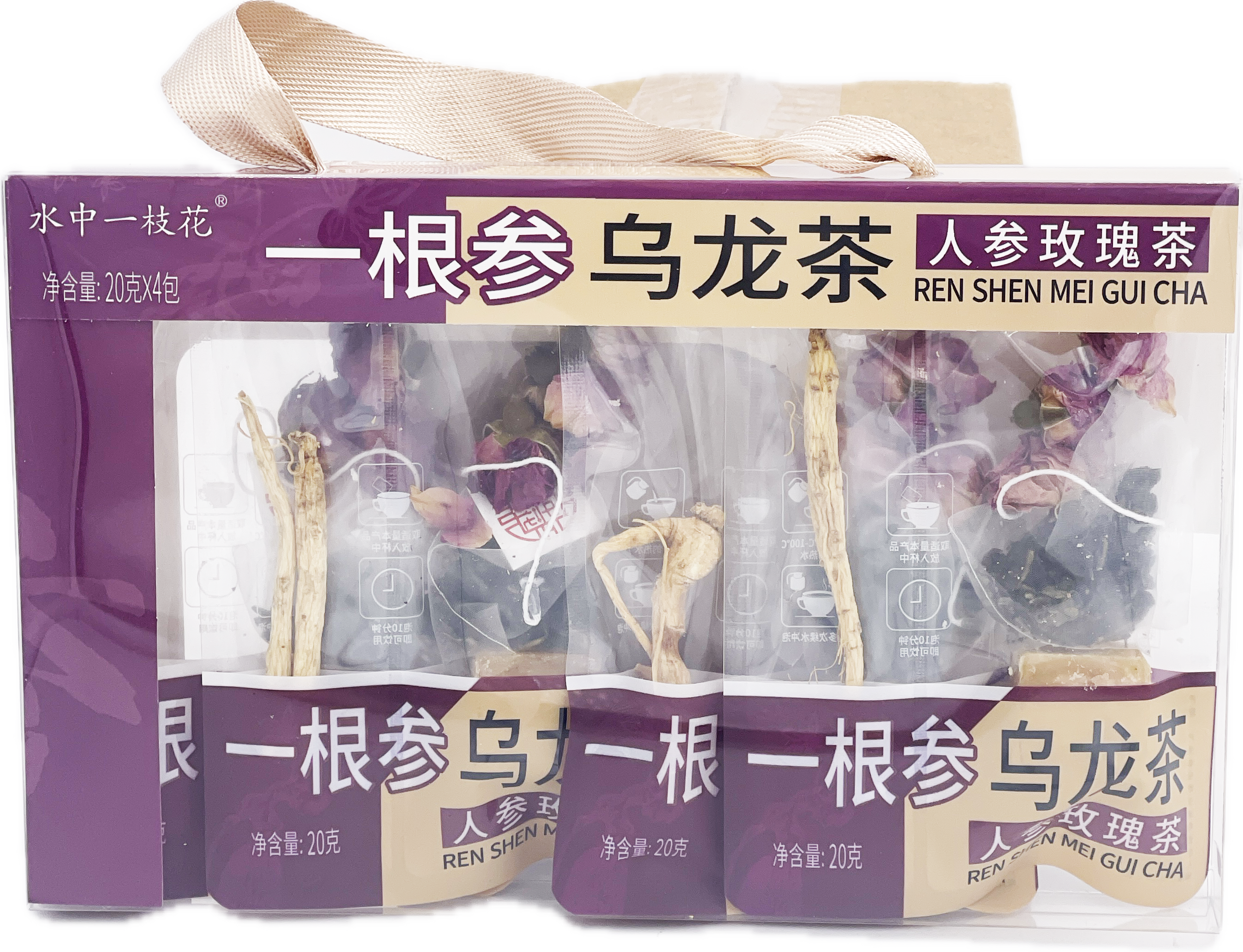 Genseng & Rose Tea (20pcs x 4 bgs x 20g)