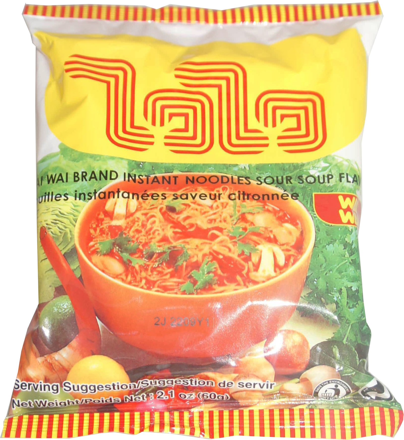 SOUR NOODLE (TOM YUM) 6bx x 30bg x 2.1oz (60g)