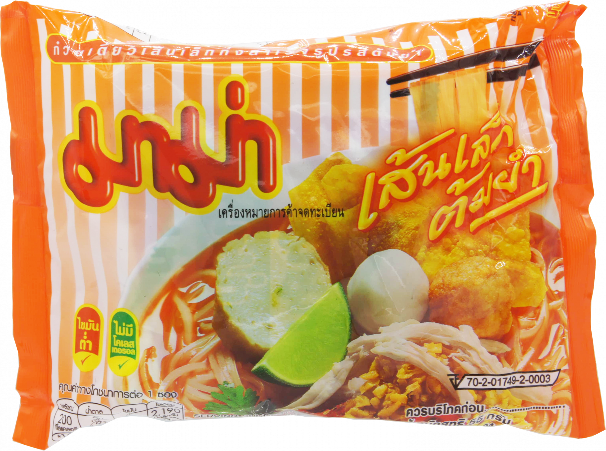 MAMA INSTANT CHAN NOODLE TOM YUM 6bx x 30bg x 1.94oz (55g)