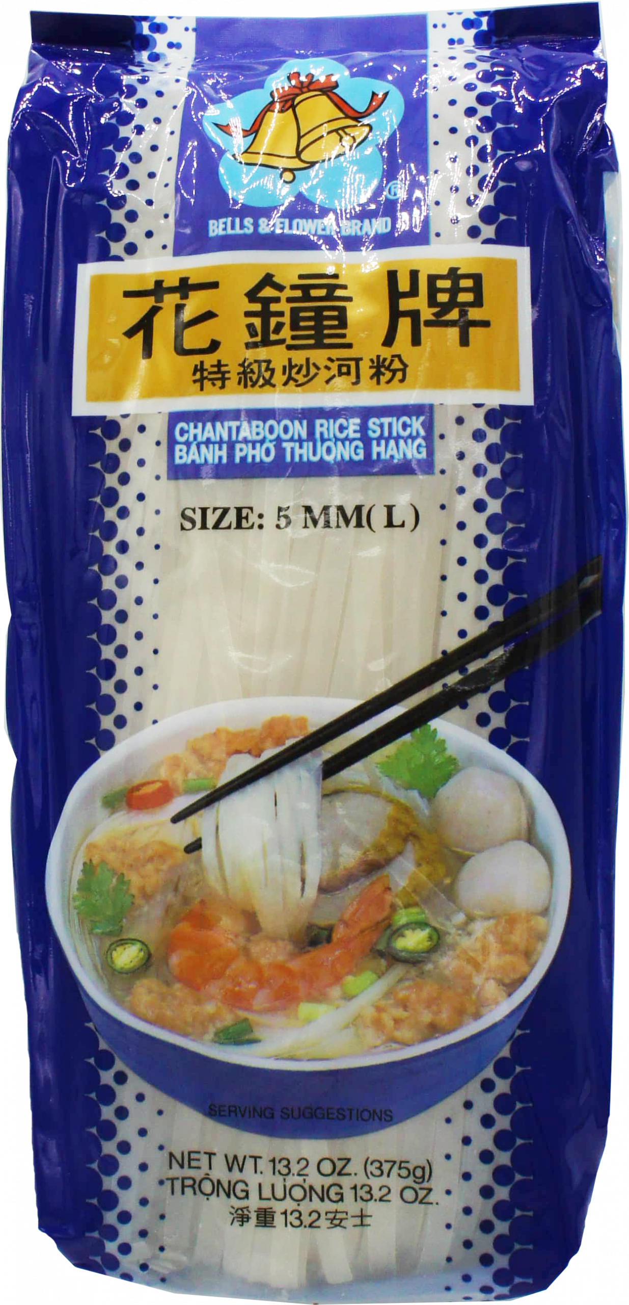 BELLS & FLOWER RICE STICK 5MM (L)