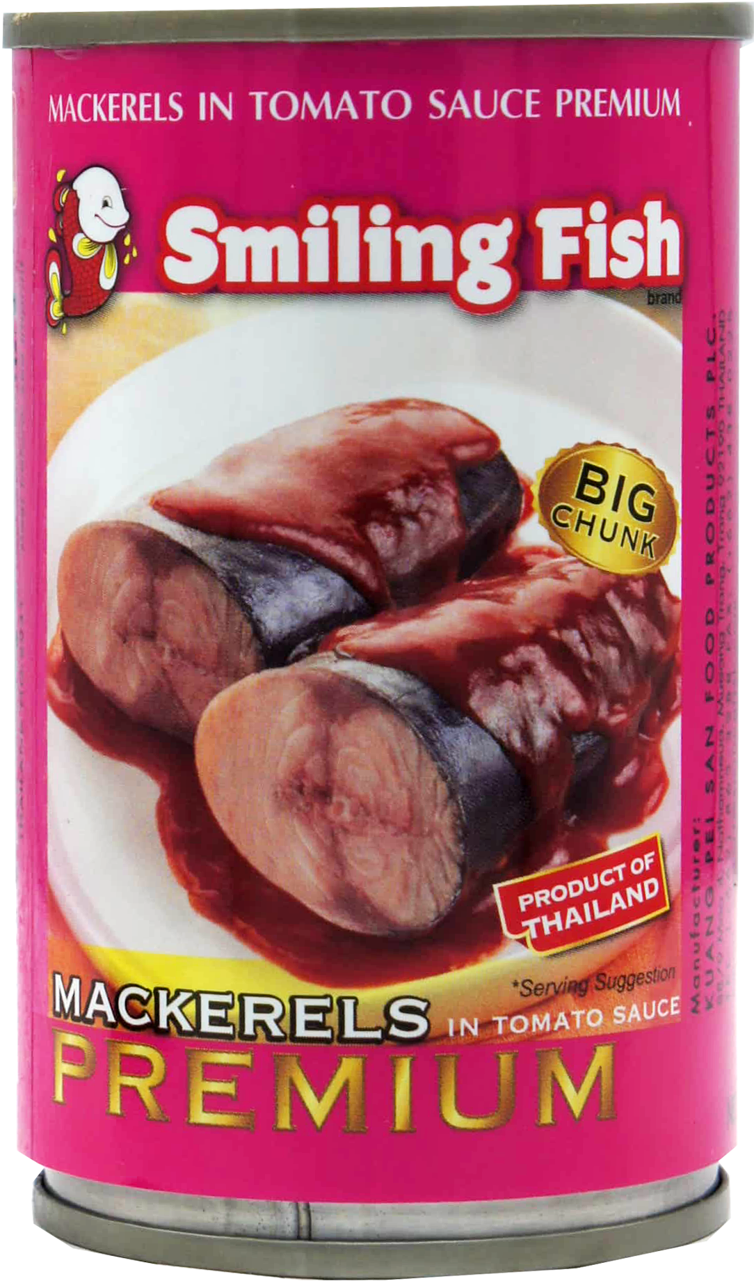 SMILING FISH MACKERELS IN TOMATO SAUCE 50cn x 5.5oz (155g)