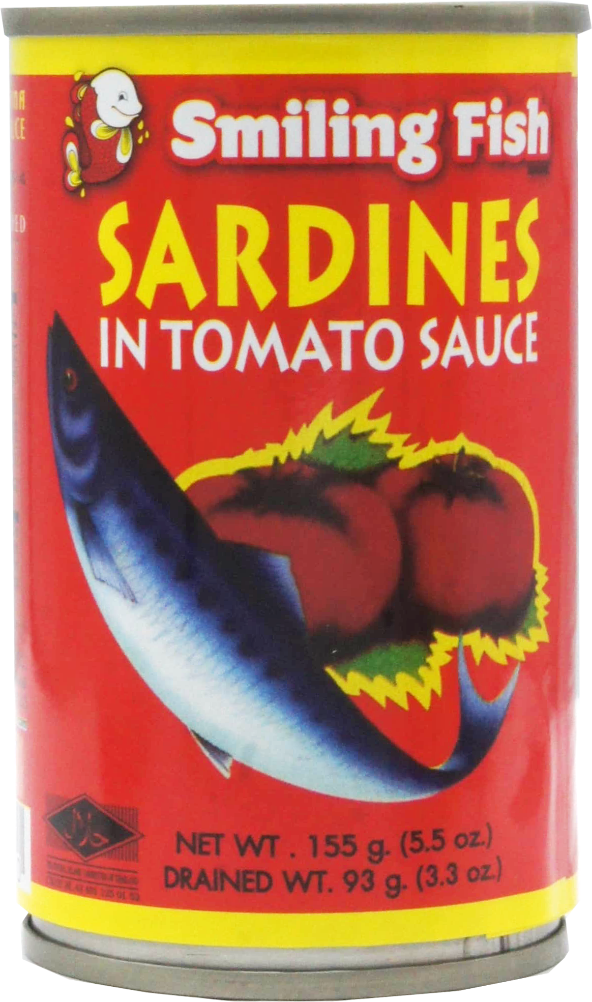 SMILING FISH SARDINES IN TOMATO SAUCE 50cn x 5.5oz (155g)