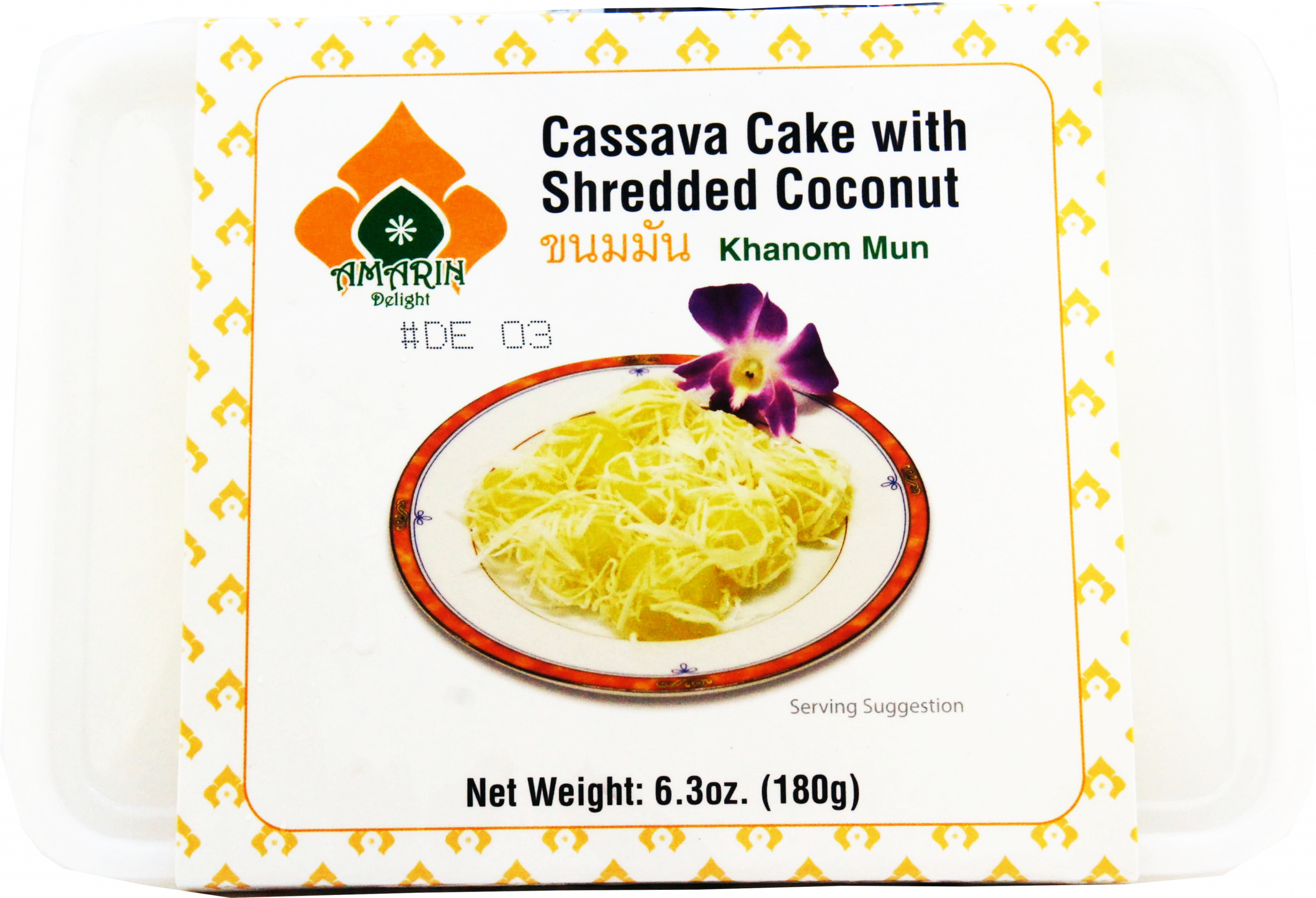 FRZ CASSAVA CAKE W/ SHREDDED COCONUT (FSR) 36 x 6.3oz