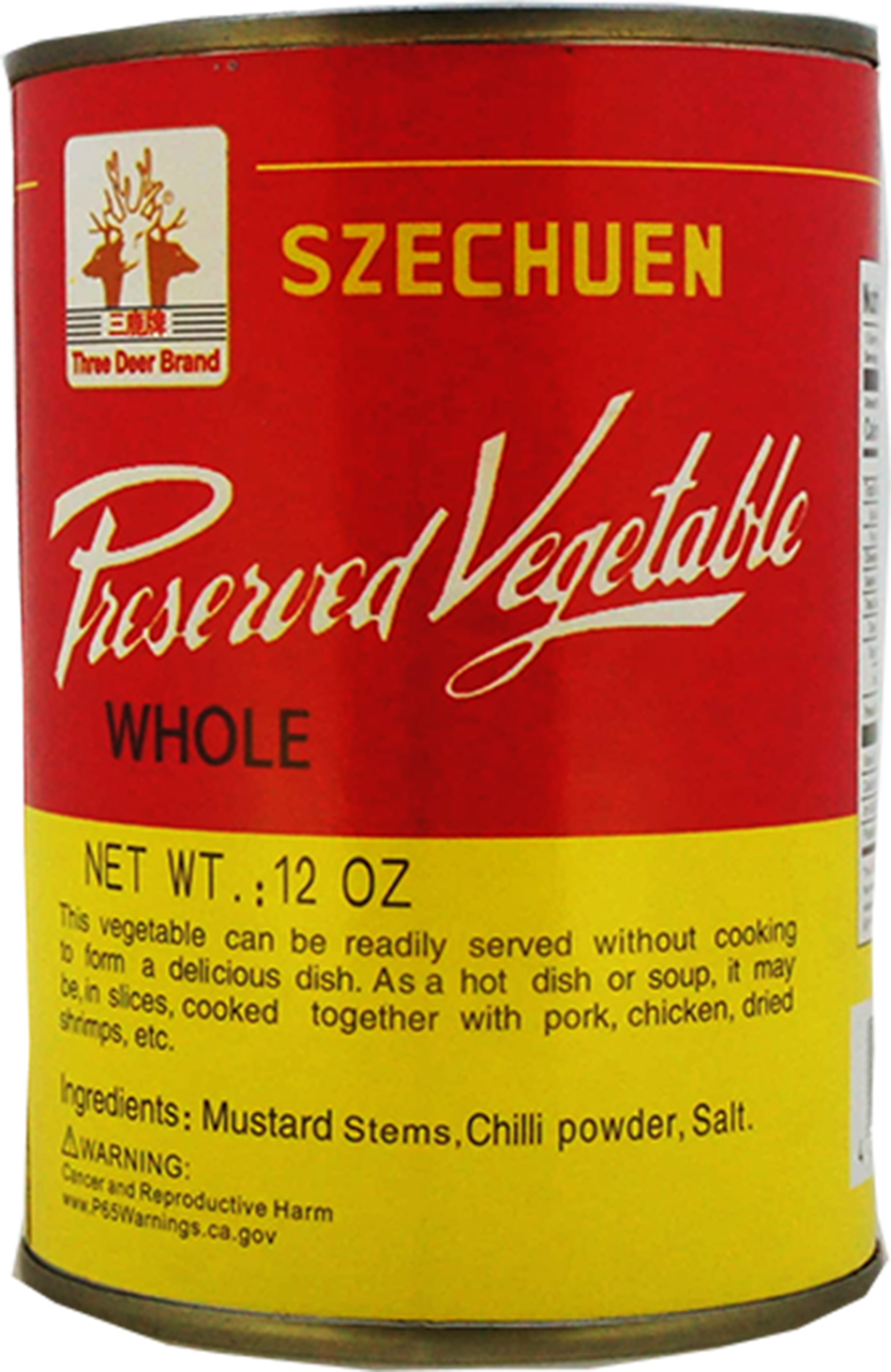PRESERVED VEGETABLE(WHOLE)(THREE DEER) 48cn x 12oz(340g)